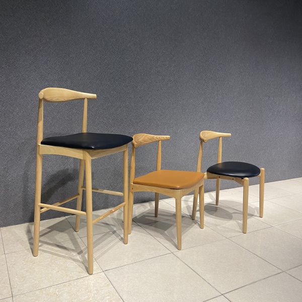 GHẾ ĂN XDAILY - GHẾ SỪNG BÒ ĐỆM TRÒN