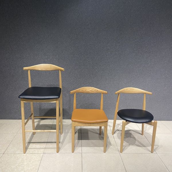 GHẾ ĂN XDAILY - GHẾ SỪNG BÒ ĐỆM TRÒN