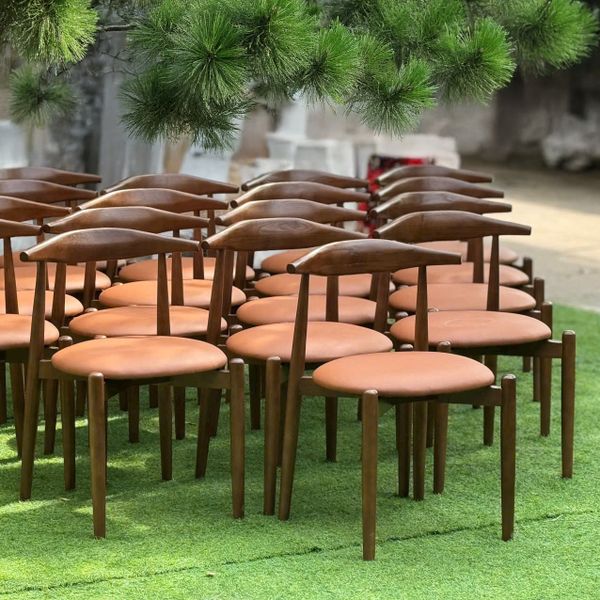 GHẾ ĂN XDAILY - GHẾ SỪNG BÒ ĐỆM TRÒN