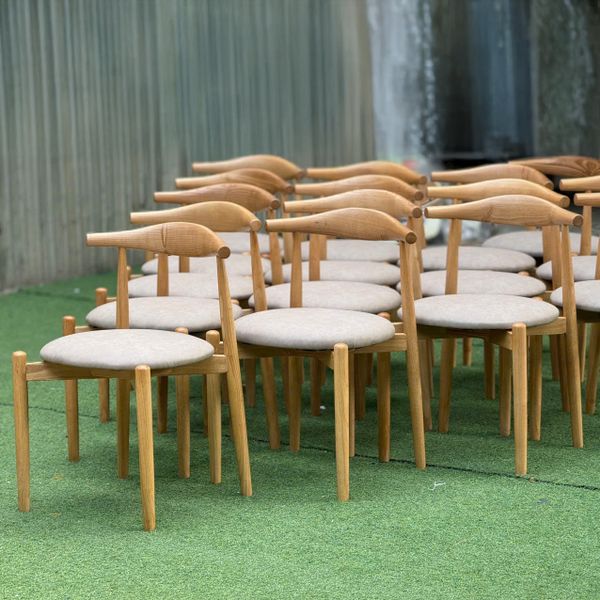 GHẾ ĂN XDAILY - GHẾ SỪNG BÒ ĐỆM TRÒN