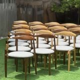 GHẾ ĂN XDAILY - GHẾ SỪNG BÒ ĐỆM TRÒN