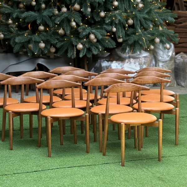 GHẾ ĂN XDAILY - GHẾ SỪNG BÒ ĐỆM TRÒN