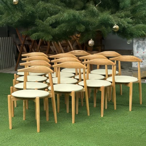 GHẾ ĂN XDAILY - GHẾ SỪNG BÒ ĐỆM TRÒN