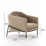 Ghế thư giãn XDAILY - FIL NOIR ARM chair