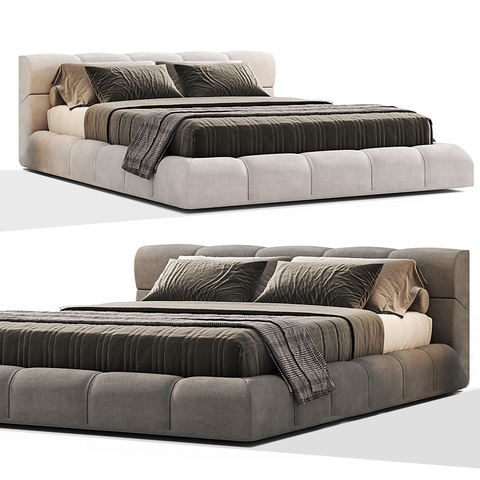 giường ngủ xdaily, tufty bed by minotti