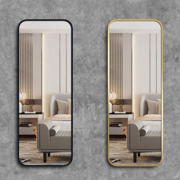 Gương dây da treo chữ nhật