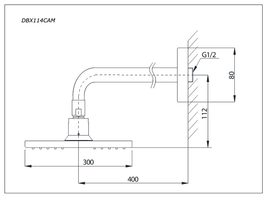 Bát sen TOTO DBX114CAMR bản vẽ kỹ thuật