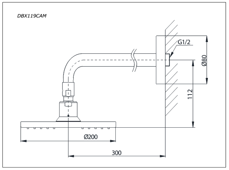 Bát sen TOTO DBX119CAMR bản vẽ kỹ thuật