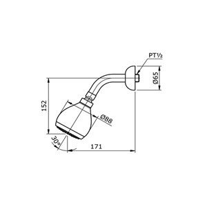 Bát sen TOTO TX466S bản vẽ kỹ thuật