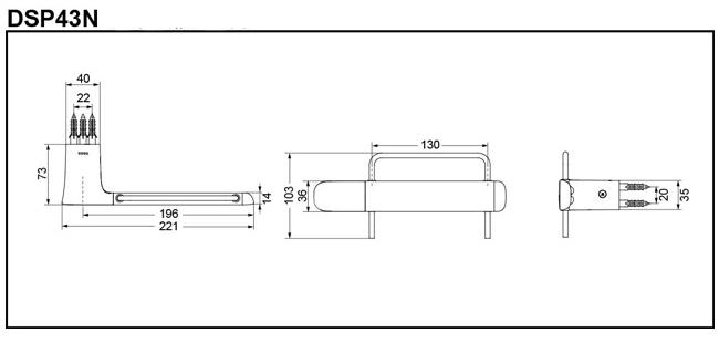 Lô giấy vệ sinh TOTO DSP43N bản vẽ kỹ thuật Lô giấy vệ sinh TOTO DSP43N bản vẽ kỹ thuật