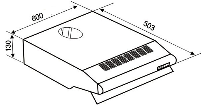 Bản vẽ kỹ thuật Máy hút mùi Faster FS 0860BD Bản vẽ kỹ thuật Máy hút mùi Faster FS 0860BD