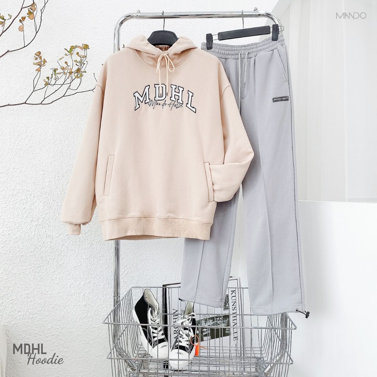  Áo Hoodie Nỉ Nam MANDO Cao Cấp, Chất Nỉ Cào Cotton Dày Dặn Mềm Mịn Form Rộng Phong Cách Unisex - HOD001 