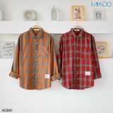  Áo Sơ Mi Nam MANDO Họa Tiết Kẻ Caro Dài Tay Form Rộng 3 Màu Vải Cotton Phong Cách Hàn Quốc Trẻ Trung Thời Trang ACB40 