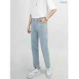  Quần Jean Nam MANDO Ống Rộng Chất Bò Xanh Nhạt Kiểu Dáng Basic Unisex Thời Trang Hàn Quốc  QJN057 