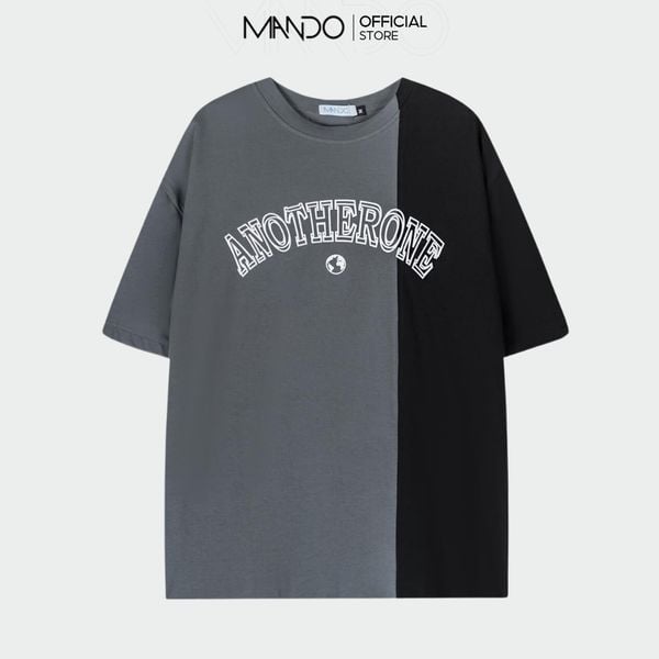  Áo Thun Tay Lỡ MANDO Hai Màu Cá Tính Form Oversize Chất Liệu Cotton Thoải Mái PDN158 