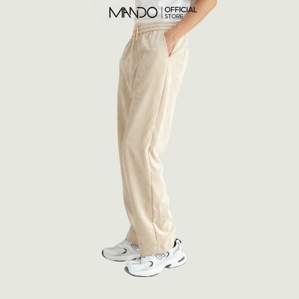  Quần Nhung Tăm Ống Rộng MANDO Nam, Chất Nhung Dày Dặn, Phong Cách Unisex Trẻ Trung Năng Động JOG005 