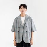  Áo Blazer Tay Lỡ Nam Cổ Ve Xuôi MANDO Chất Liệu Flannel Cao Cấp, Mềm Mịn Không Co Nhăn, Thiết Kế Basic AVH017 