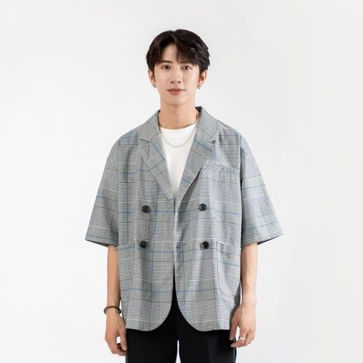  Áo Blazer Tay Lỡ Nam Cổ Ve Xuôi MANDO Chất Liệu Flannel Cao Cấp, Mềm Mịn Không Co Nhăn, Thiết Kế Basic AVH017 