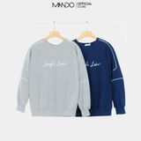  Áo Nỉ Cao Cấp Sweater Dài Tay Nam MANDO 2 Màu Họa Tiết In Chữ Form Rộng Basic Unisex Thời Trang Hàn Quốc SWT006 
