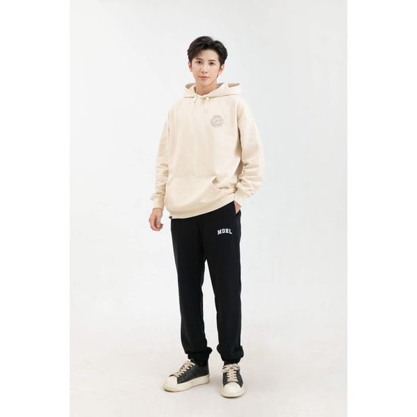  Áo Nỉ Hoodie Nam Dài Tay 2 Màu Nâu Be MANDO Chất Nỉ Cao Cấp Form Rộng Hình In Basic Unisex Thời Trang Hàn Quốc HOD004 