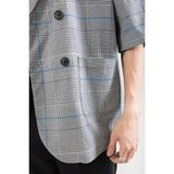  Áo Blazer Tay Lỡ Nam Cổ Ve Xuôi MANDO Chất Liệu Flannel Cao Cấp, Mềm Mịn Không Co Nhăn, Thiết Kế Basic AVH017 