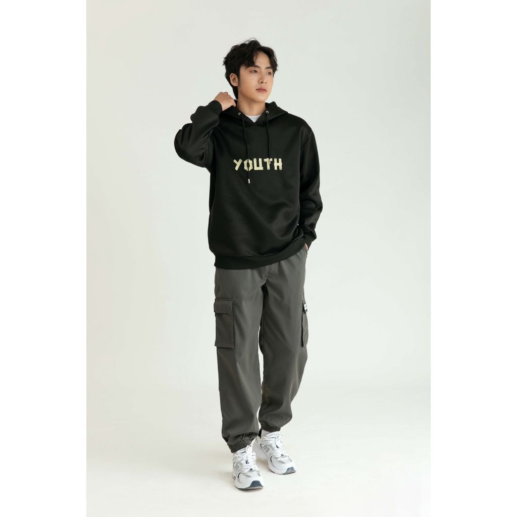  Áo Nỉ Hoodie Nam Dài Tay 2 Màu Đen Trắng MANDO Chất Nỉ Cao Cấp Form Rộng Hình In Basic Unisex Thời Trang Hàn Quốc HOD003 