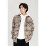  Áo Sơ Mi Nam Flannel MANDO Form Rộng Chất Vải Dạ Mỏng Dài Tay Họa Tiết Kẻ Caro Unisex Thời Trang Hàn Quốc SHT011 