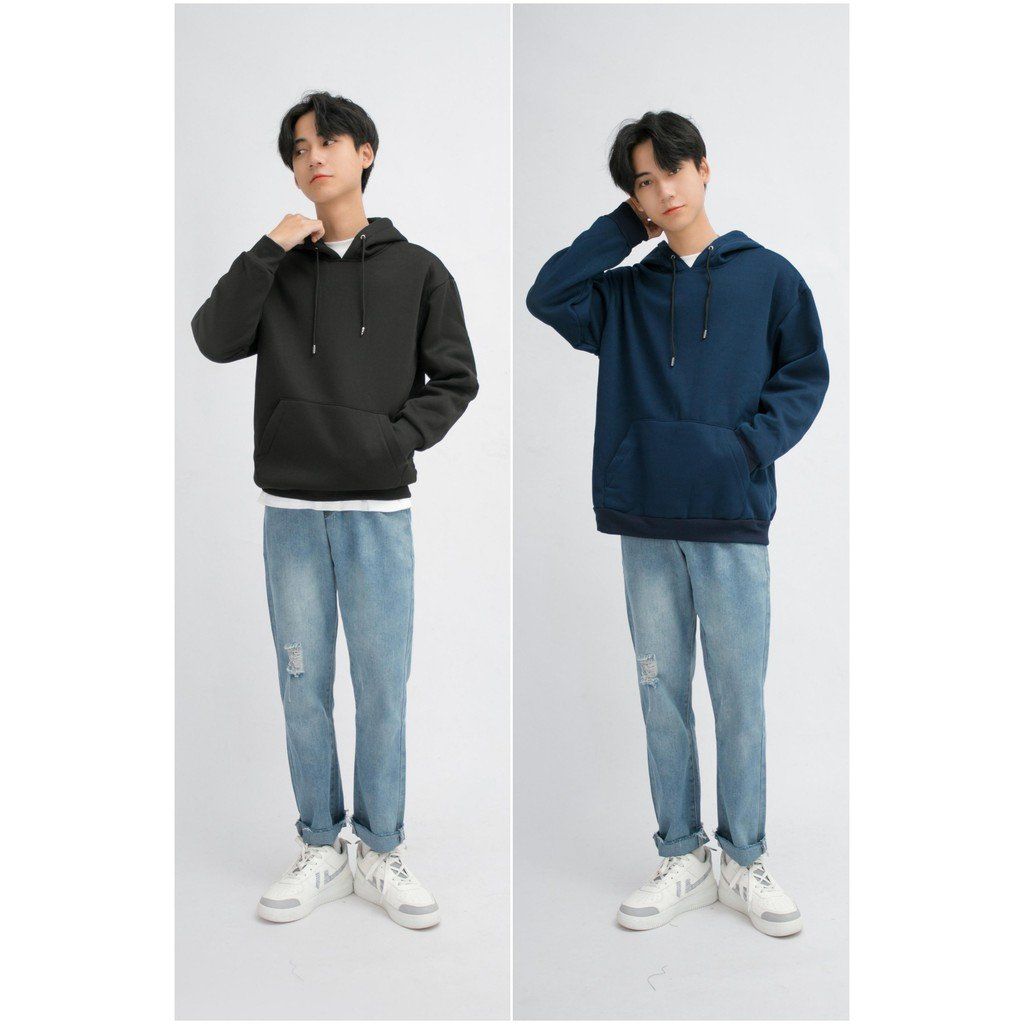  Áo Nỉ Hoodie  Sweater Nam MANDO Dài Tay Form Rộng Trơn Basic Unisex Cao Cấp Nhiều Màu Thời Trang Hàn Quốc  NDN056 