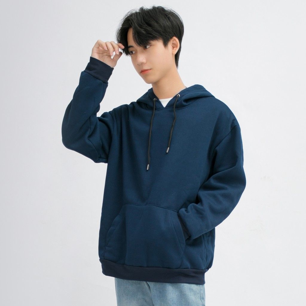  Áo Nỉ Hoodie  Sweater Nam MANDO Dài Tay Form Rộng Trơn Basic Unisex Cao Cấp Nhiều Màu Thời Trang Hàn Quốc  NDN056 