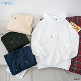 Áo Nỉ Hoodie  Sweater Nam MANDO Dài Tay Form Rộng Trơn Basic Unisex Cao Cấp Nhiều Màu Thời Trang Hàn Quốc  NDN056 