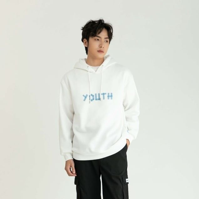  Áo Nỉ Hoodie Nam Dài Tay 2 Màu Đen Trắng MANDO Chất Nỉ Cao Cấp Form Rộng Hình In Basic Unisex Thời Trang Hàn Quốc HOD003 