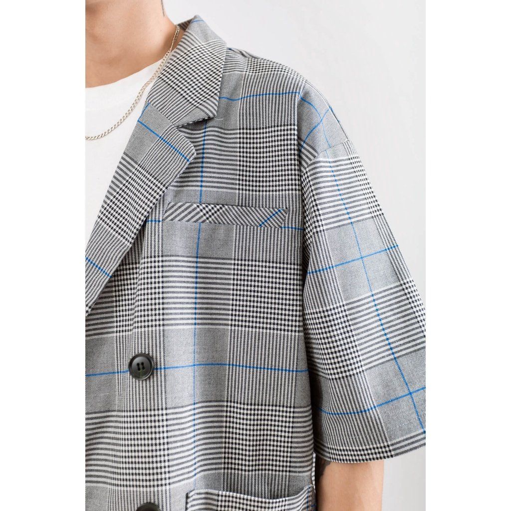  Áo Blazer Tay Lỡ Nam Cổ Ve Xuôi MANDO Chất Liệu Flannel Cao Cấp, Mềm Mịn Không Co Nhăn, Thiết Kế Basic AVH017 