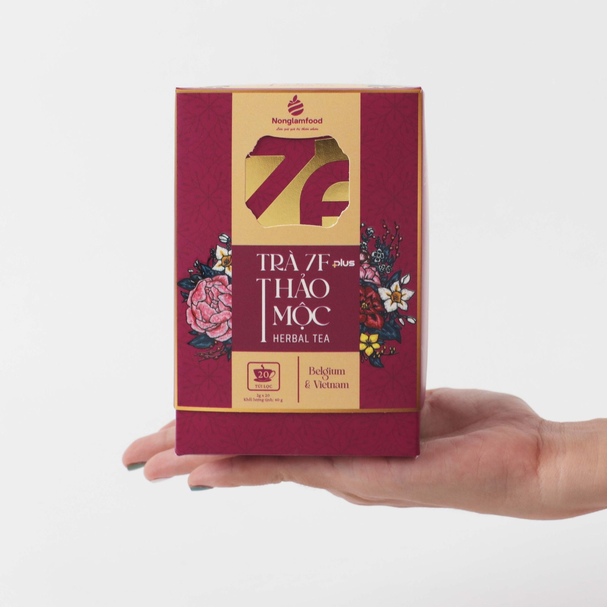 Trà Thảo Mộc 7F Nonglamfood 40g (20 gói x 2g)/hộp - 7F Herbal Tea