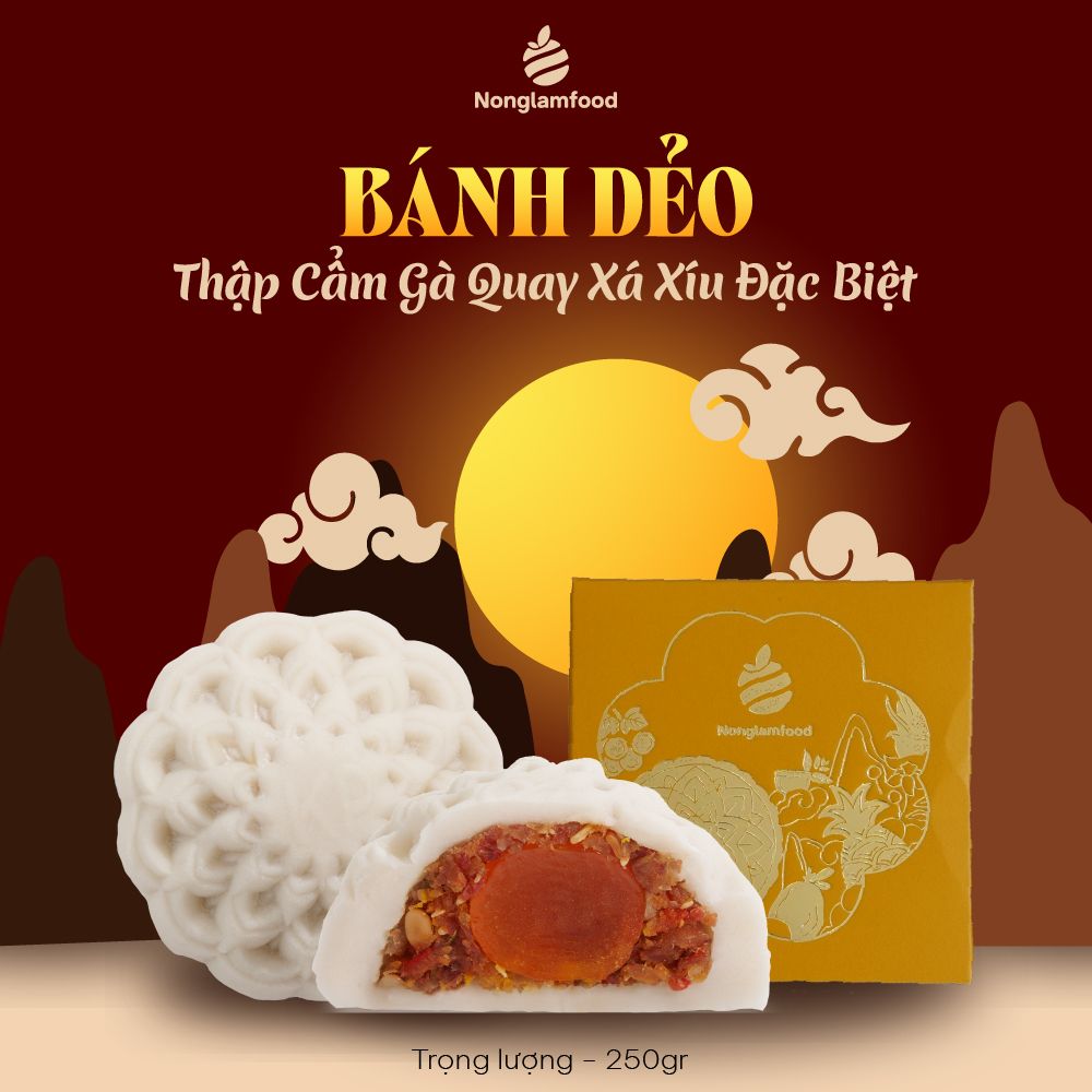 BÁNH DẺO THẬP CẨM GÀ QUAY XÁ XÍU ĐẶC BIỆT
