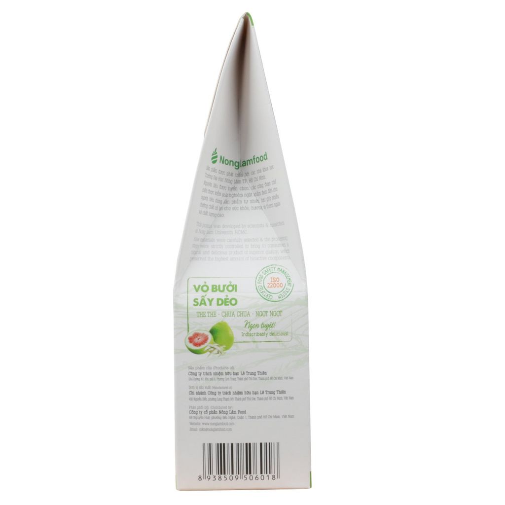 VỎ BƯỞI SẤY DẺO NONGLAMFOOD HỘP 200G | HEALTHY SNACK | ĂN VẶT TỐT CHO SỨC KHỎE | TRÁI CÂY SẤY DẺO