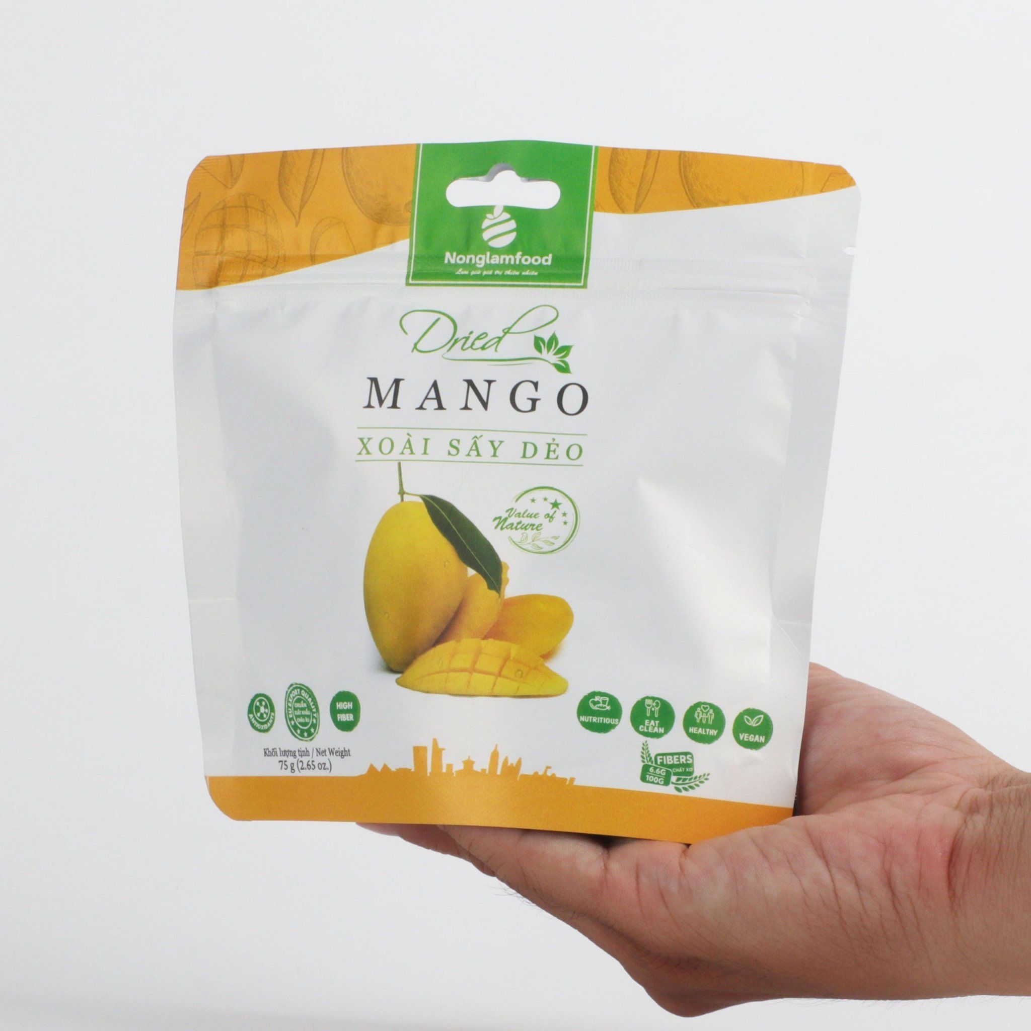 XOÀI SẤY DẺO - TÚI 75 GRAM| ĂN VẶT TỐT CHO SỨC KHỎE| HEALTHY SNACKS