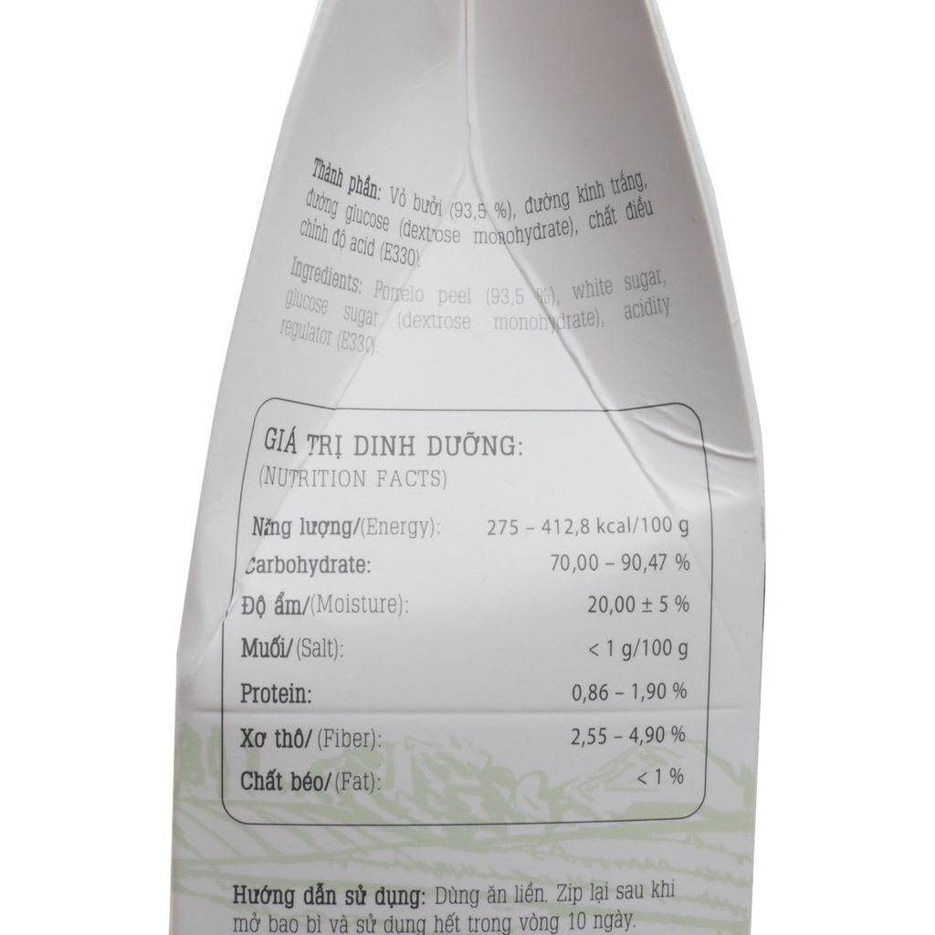 VỎ BƯỞI SẤY DẺO NONGLAMFOOD HỘP 200G | HEALTHY SNACK | ĂN VẶT TỐT CHO SỨC KHỎE | TRÁI CÂY SẤY DẺO