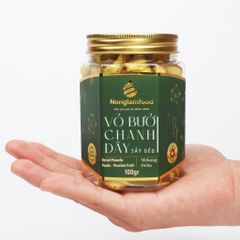VỎ BƯỞI CHANH DÂY SẤY DẺO NONGLAMFOOD HŨ 100G | HỦ LỤC GIÁC ĐẶC BIỆT | QUÀ TẶNG CAO CẤP
