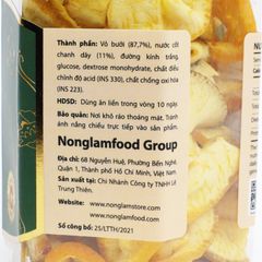 VỎ BƯỞI CHANH DÂY SẤY DẺO NONGLAMFOOD HŨ 100G | HỦ LỤC GIÁC ĐẶC BIỆT | QUÀ TẶNG CAO CẤP
