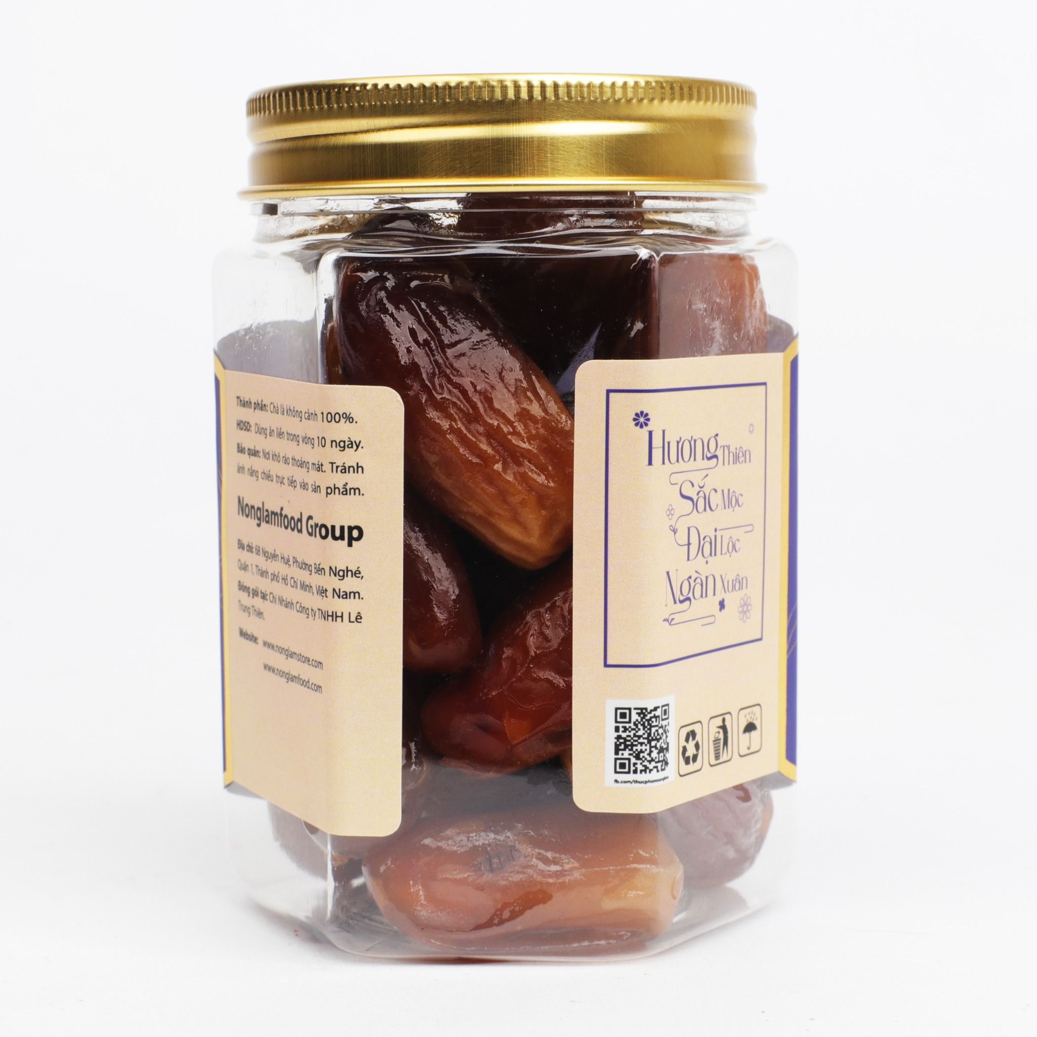 CHÀ LÀ KHÔ ISRAEL NONGLAMFOOD HŨ 150G  | HŨ LỤC GIÁC ĐẶC BIỆT | QUÀ TẶNG CAO CẤP