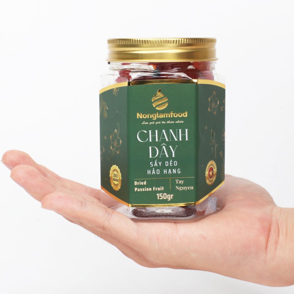 CHANH DÂY SẤY DẺO NONGLAMFOOD HŨ 150G | HỦ LỤC GIÁC ĐẶC BIỆT | QUÀ TẶNG CAO CẤP
