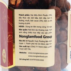 HẠT ĐIỀU SOCOLA NONGLAMFOOD HŨ 150G | HŨ LỤC GIÁC ĐẶC BIỆT | QUÀ TẶNG CAO CẤP