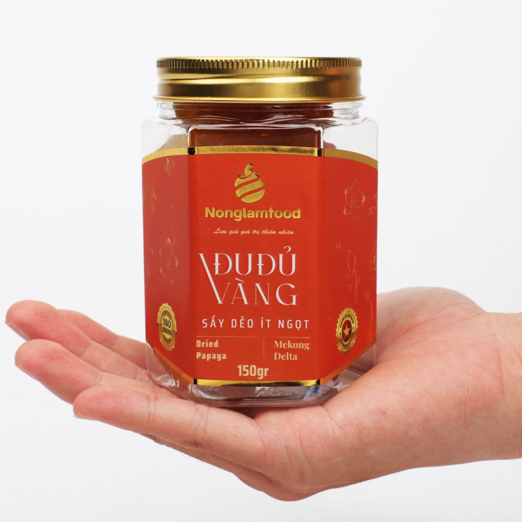 ĐỦ ĐỦ SẤY DẺO NONGLAMFOOD HŨ 150G | HỦ LỤC GIÁC ĐẶC BIỆT | QUÀ TẶNG CAO CẤP