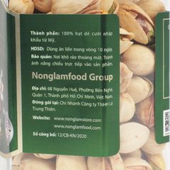 HẠT DẺ CƯỜI MỸ RANG MUỐI NONGLAMFOOD HŨ 150G  | HŨ LỤC GIÁC ĐẶC BIỆT | QUÀ TẶNG CAO CẤP
