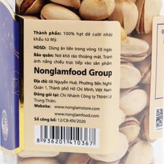 HẠT DẺ CƯỜI MỸ RANG MUỐI NONGLAMFOOD HŨ 150G  | HŨ LỤC GIÁC ĐẶC BIỆT | QUÀ TẶNG CAO CẤP