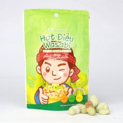 HẠT ĐIỀU WASABI NONGLAMFOOD TÚI 45G | PREMIUM WASABI CASHEWS
