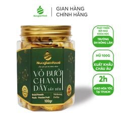 VỎ BƯỞI CHANH DÂY SẤY DẺO NONGLAMFOOD HŨ 100G | HỦ LỤC GIÁC ĐẶC BIỆT | QUÀ TẶNG CAO CẤP