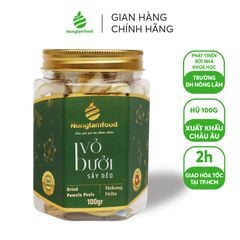 VỎ BƯỞI SẤY DẺO NONGLAMFOOD HŨ 100G | HỦ LỤC GIÁC ĐẶC BIỆT | QUÀ TẶNG CAO CẤP