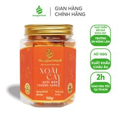 XOÀI CAY SẤY DẺO THƯỢNG HẠNG NONGLAMFOOD HŨ 150G | HỦ LỤC GIÁC ĐẶC BIỆT | QUÀ TẶNG CAO CẤP
