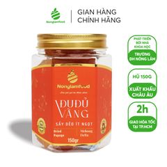 ĐỦ ĐỦ SẤY DẺO NONGLAMFOOD HŨ 150G | HỦ LỤC GIÁC ĐẶC BIỆT | QUÀ TẶNG CAO CẤP